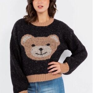 Luna Ivy Anthropology Bear Sweater